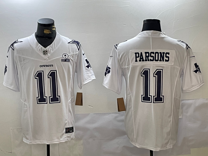 Men's Dallas Cowboys Micah Parsons #11 White Alternate Team Jersey